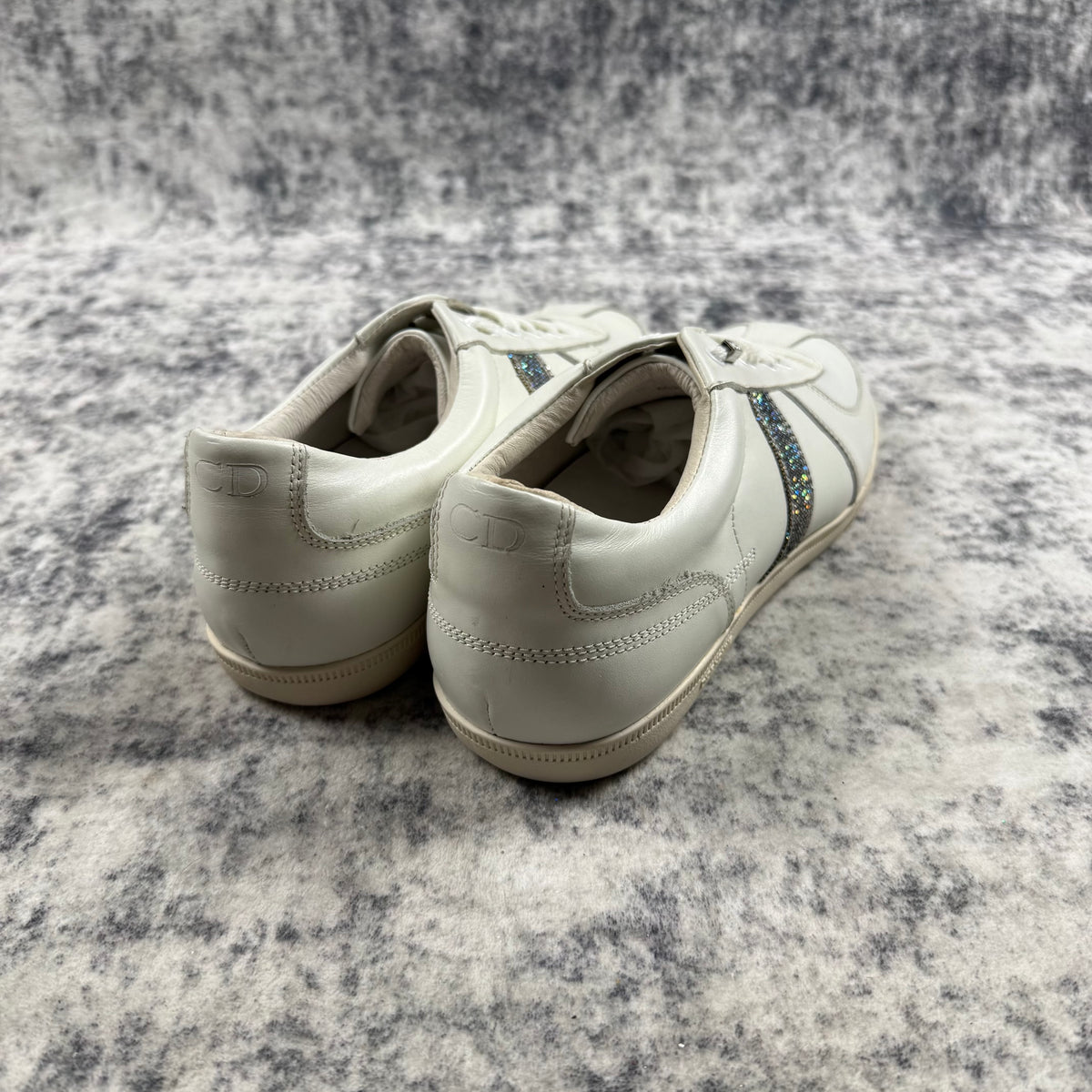 Dior Homme SS06 Hedi Slimane Glitter B01 Leather Sneakers