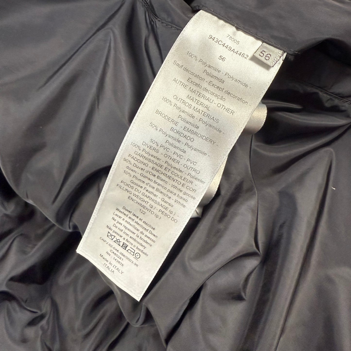 Dior Oblique ‘Silver’ Down Jacket