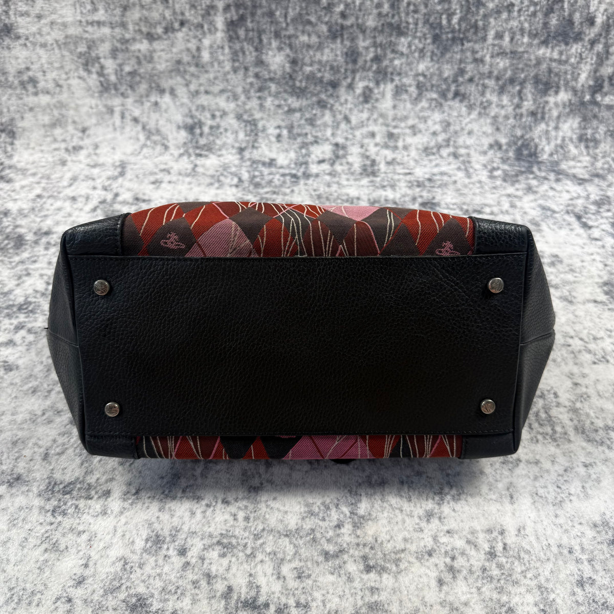 Vivienne Westwood Vintage Argyle Jacquard Orb Shoulder Bag