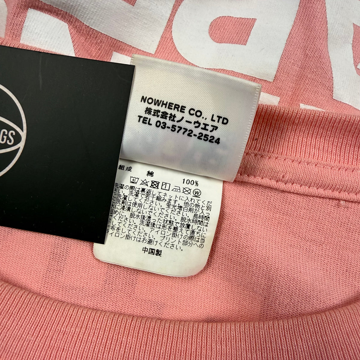 BAPE Bathing Ape Pink Repeated Logo Long Sleeve