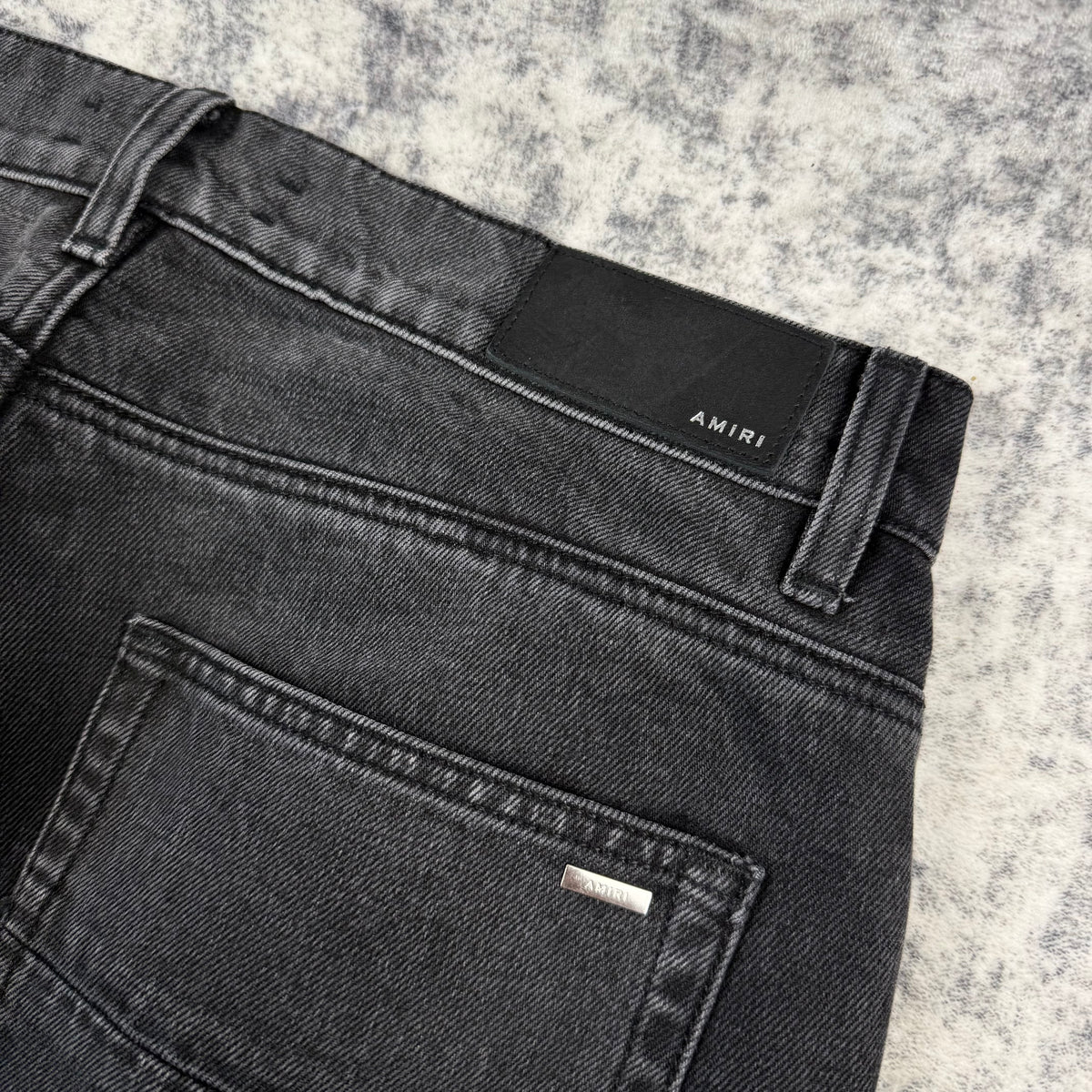 AMIRI Washed Black Carpenter Cargo Jeans
