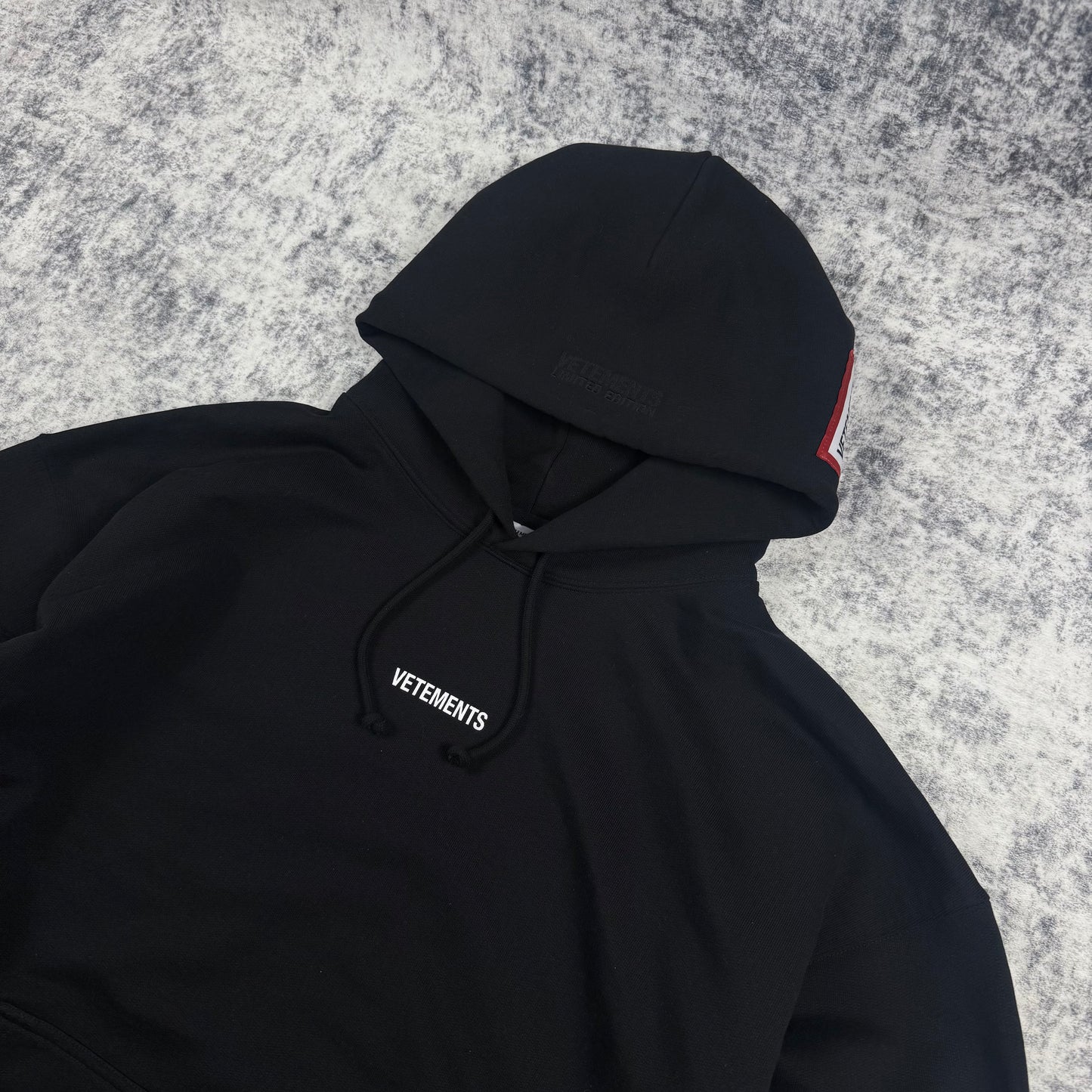 Vetements Pret-A-Porter Logo Oversized ‘Black’ Hoodie