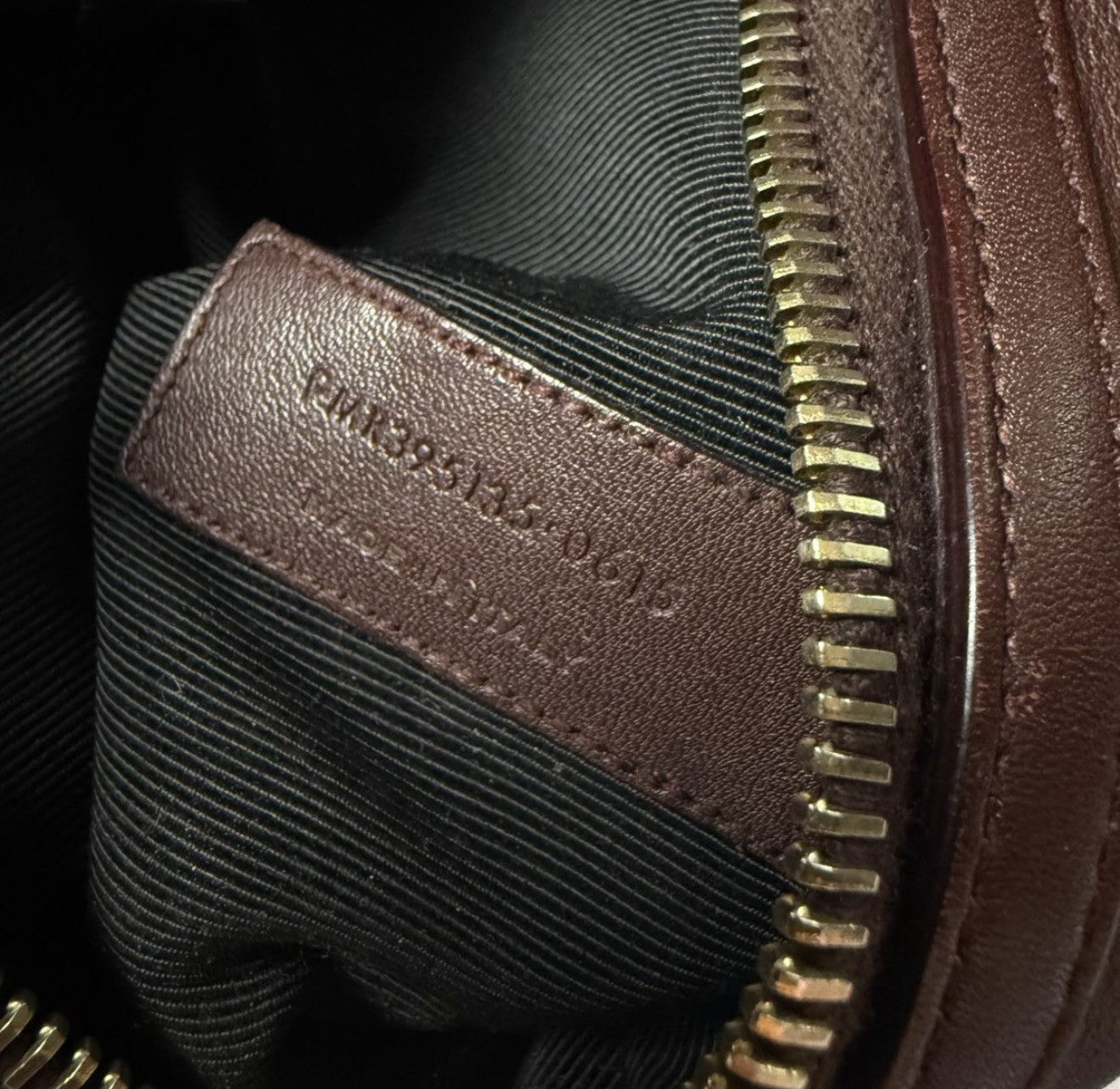 Saint Laurent Paris Oxblood/Burgundy Bucket Bag