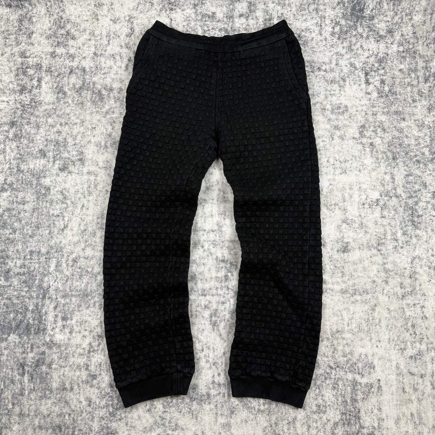 Louis Vuitton Waffle Knit Track ʼBlack’ Sweatpants