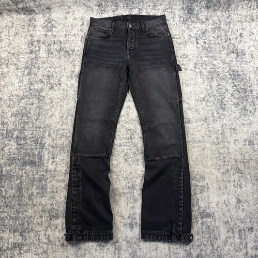 AMIRI Washed Black Carpenter Cargo Jeans