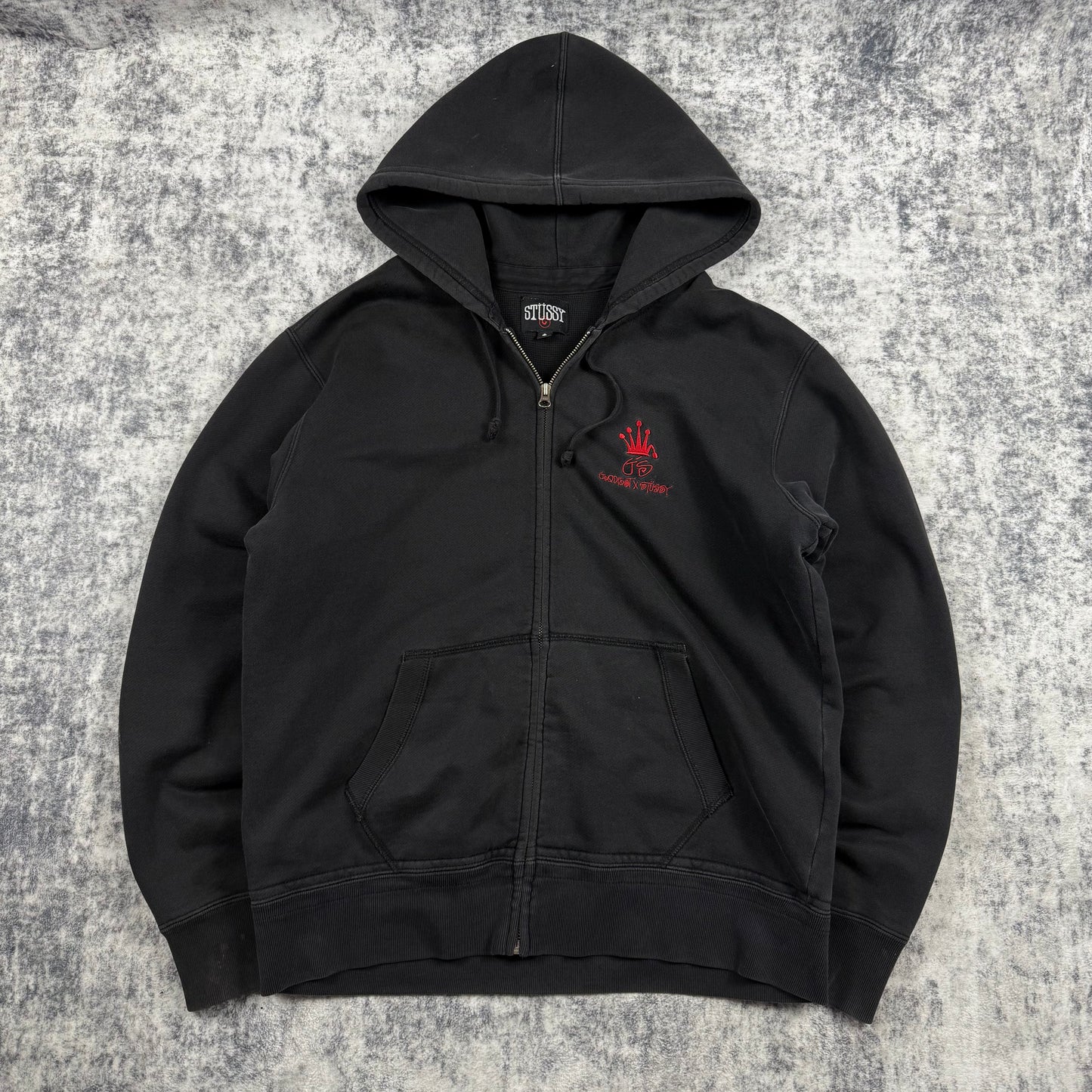 Stussy & Goodfoot AW/06 Limited Thermal ‘Black’ Zip Hoodie