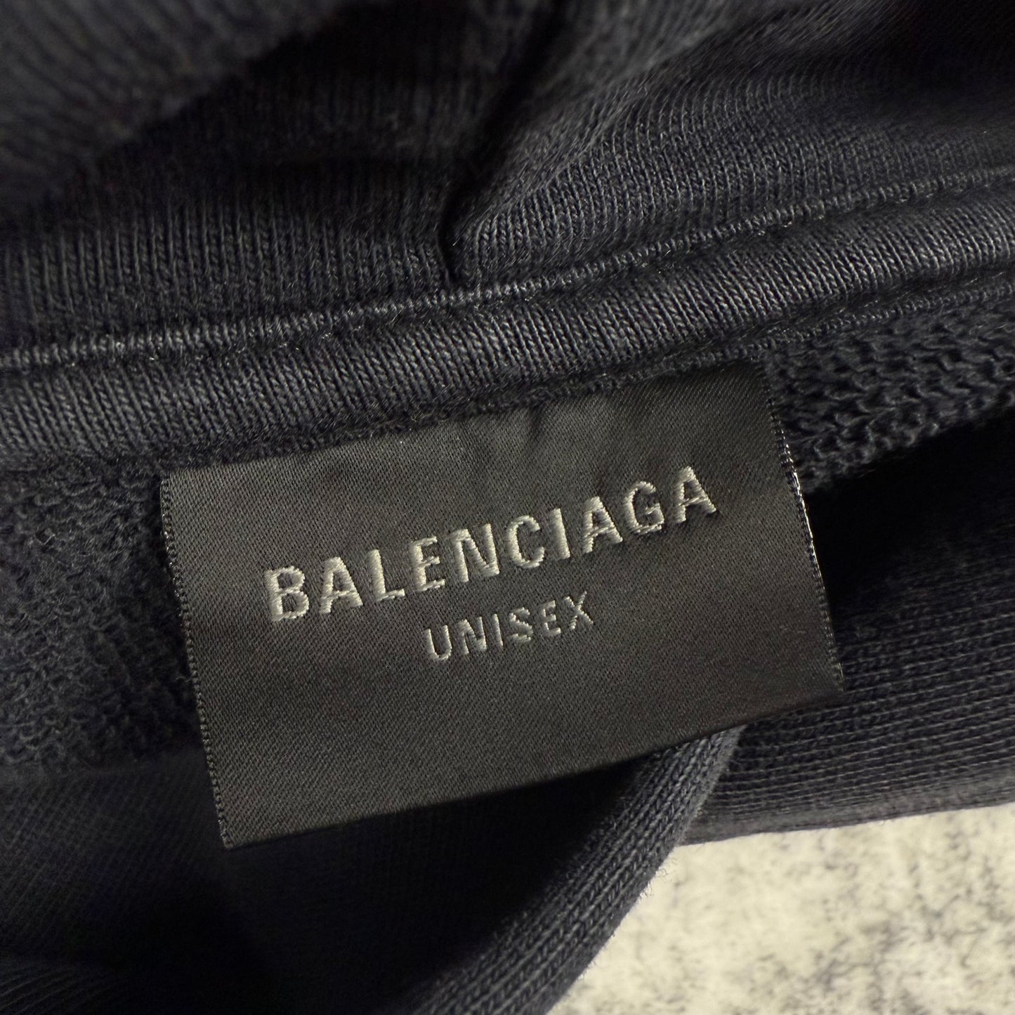 Balenciaga DIY Metal Outline ‘Black’ Hoodie