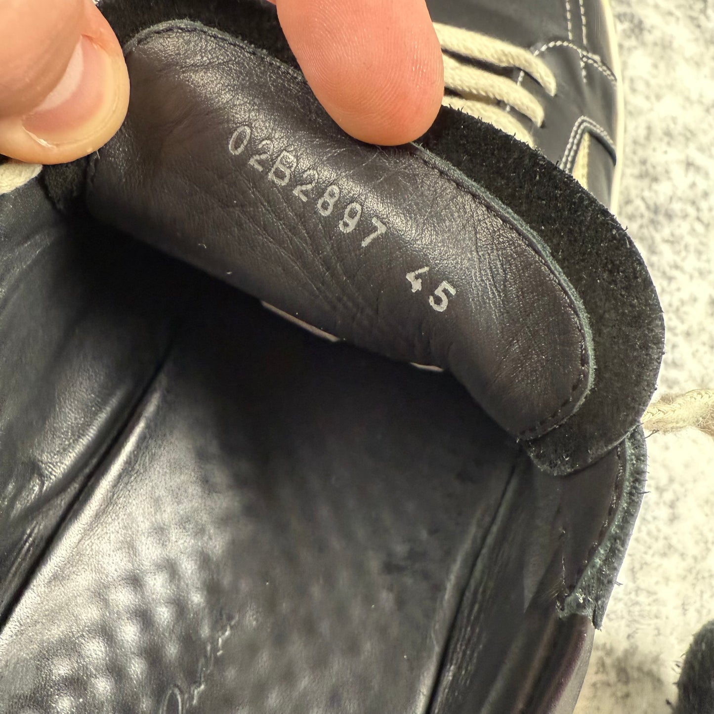 Rick Owens Vintage Vans Leather ‘Black’ Shoes
