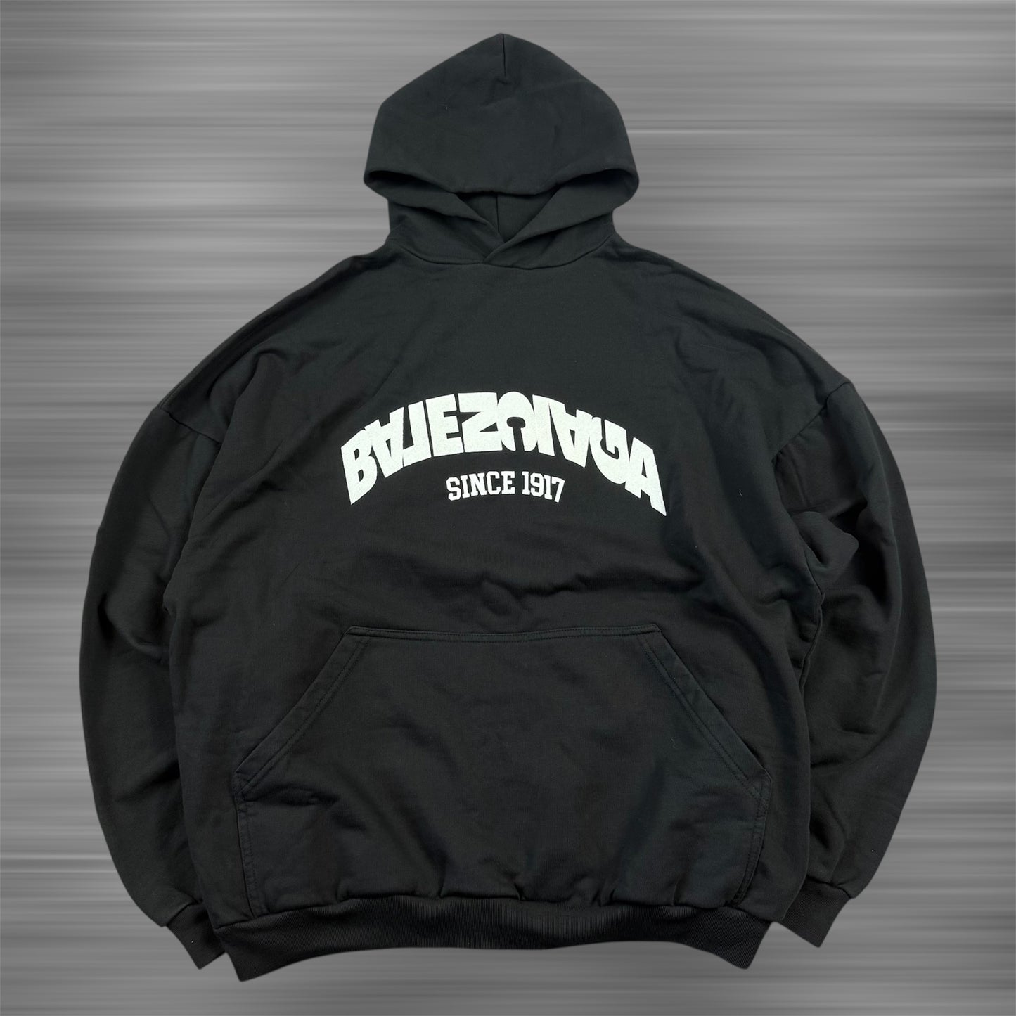 Balenciaga Embroidered Backflip Logo Hoodie