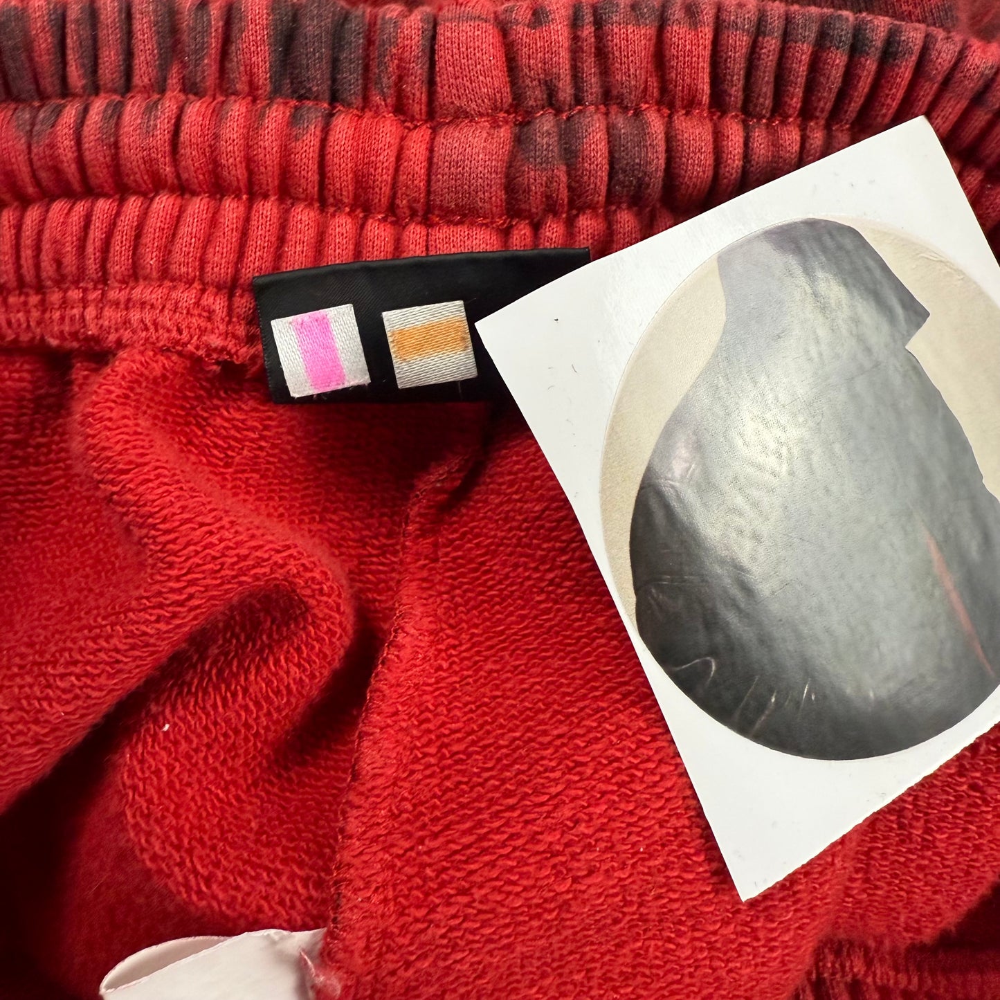 Balenciaga Sample Distressed Graffiti Print ‘Red’ Sweatpants