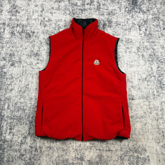 Vintage Moncler Reversible Fleece ‘Red / Black’ Vest