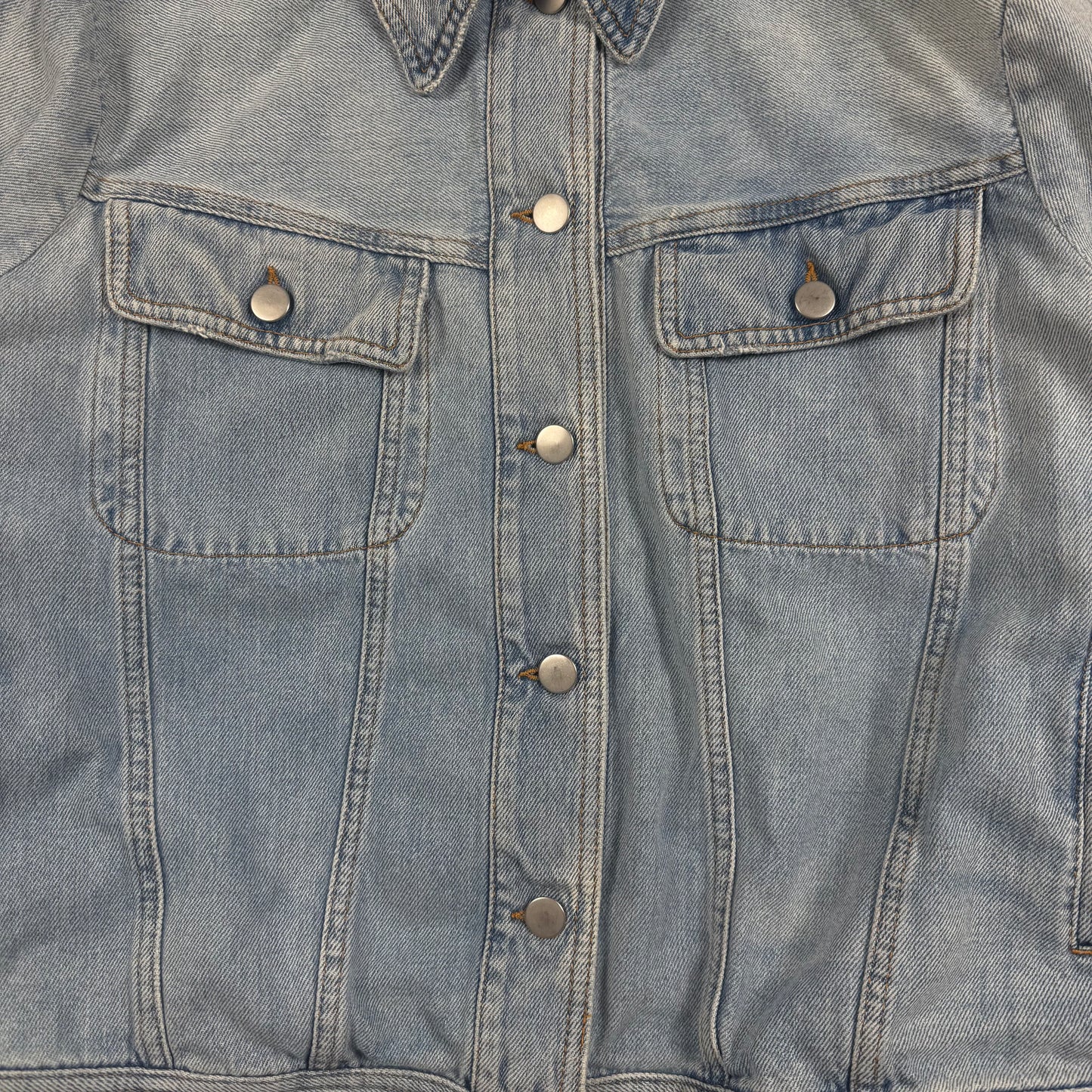 SS2017 Maison Margiela Two Tone Blue Denim Jacket