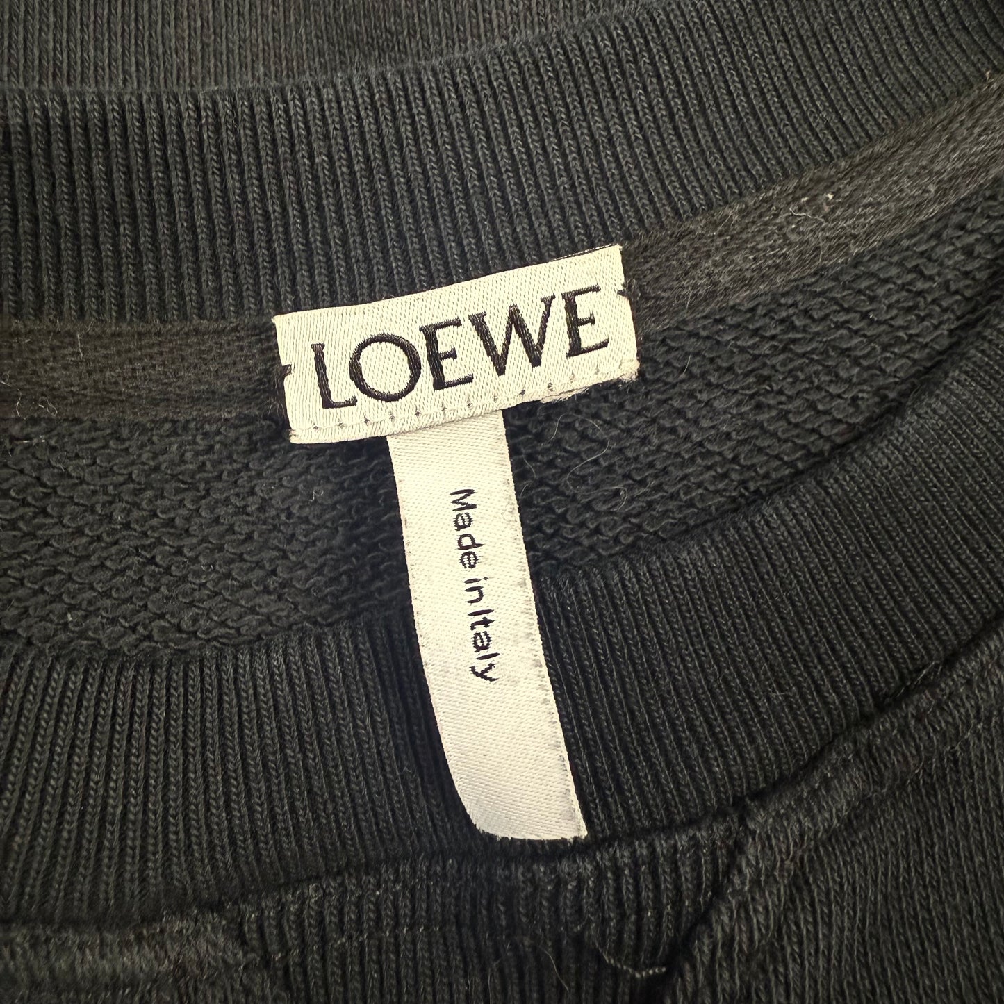 LOEWE Embroidered Logo ‘Black’ Crewneck