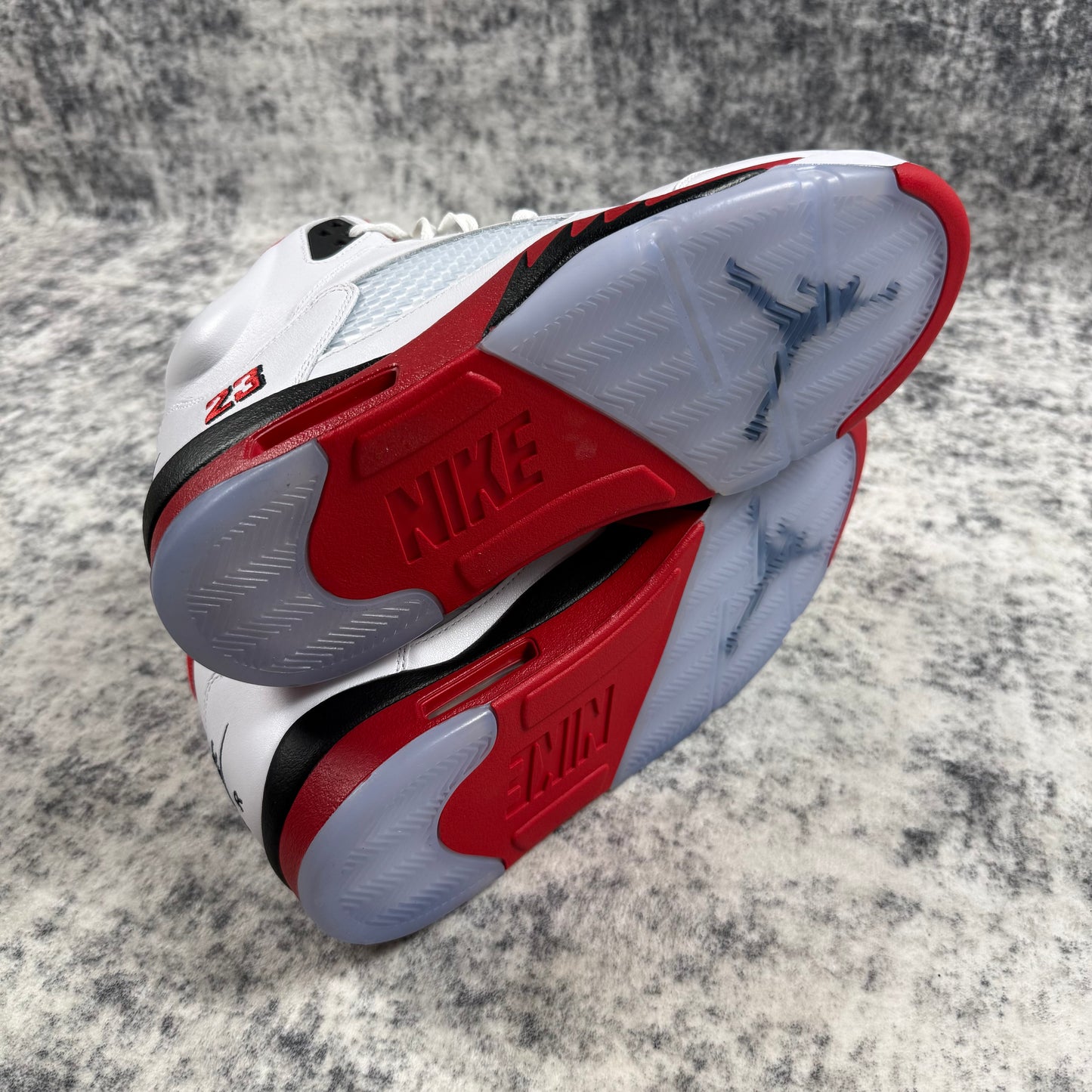Jordan 5 Retro Fire Red Black Tongue Shoes