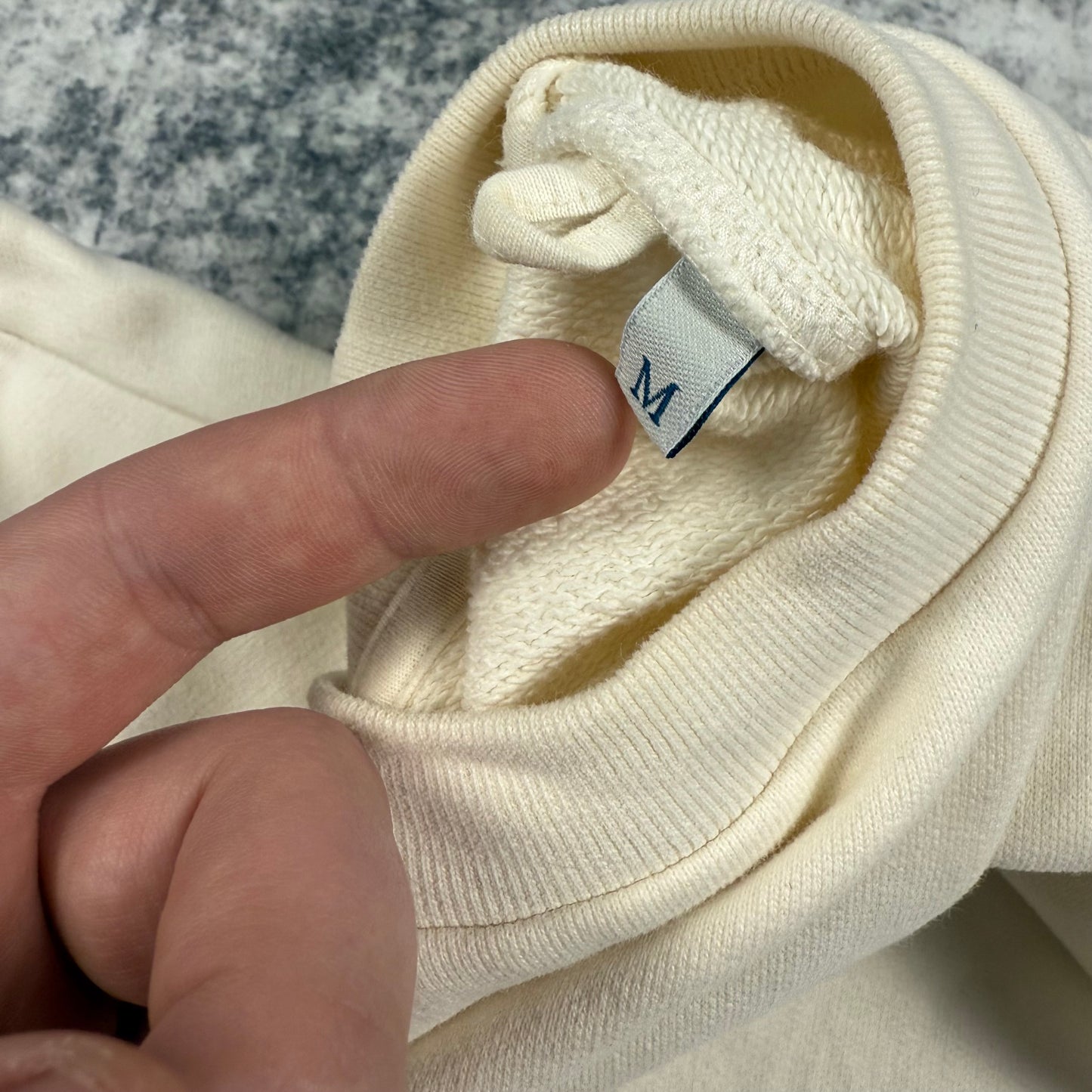 Moncler Embroidered Logo ‘Cream’ Crewneck