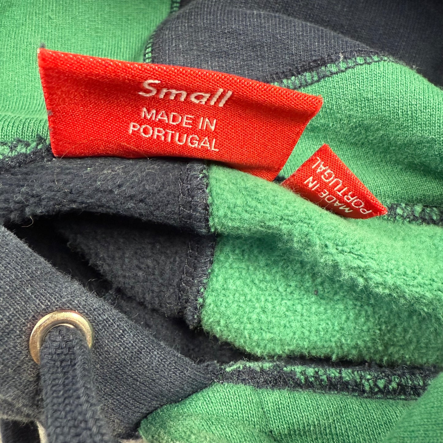 Supreme FW20 Patchwork ‘Green/Navy’ Hoodie