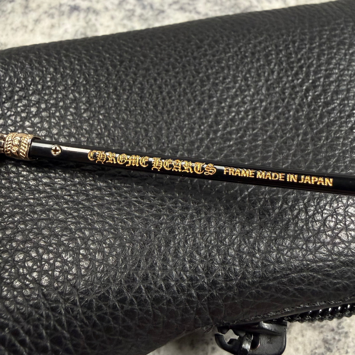 Chrome Hearts DARLIN Black Acetate & 18K Gold Glasses