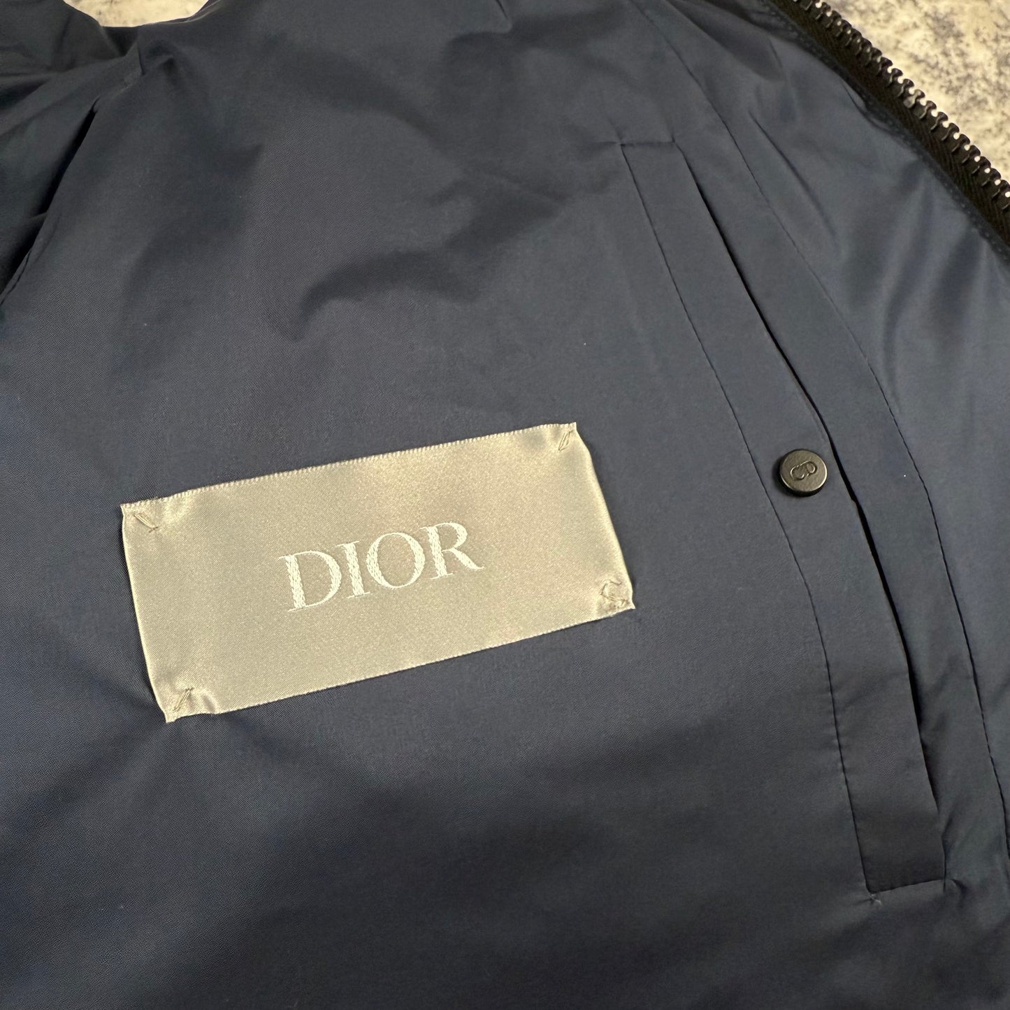 Dior CD Icon Down Puffer ‘Navy’ Jacket