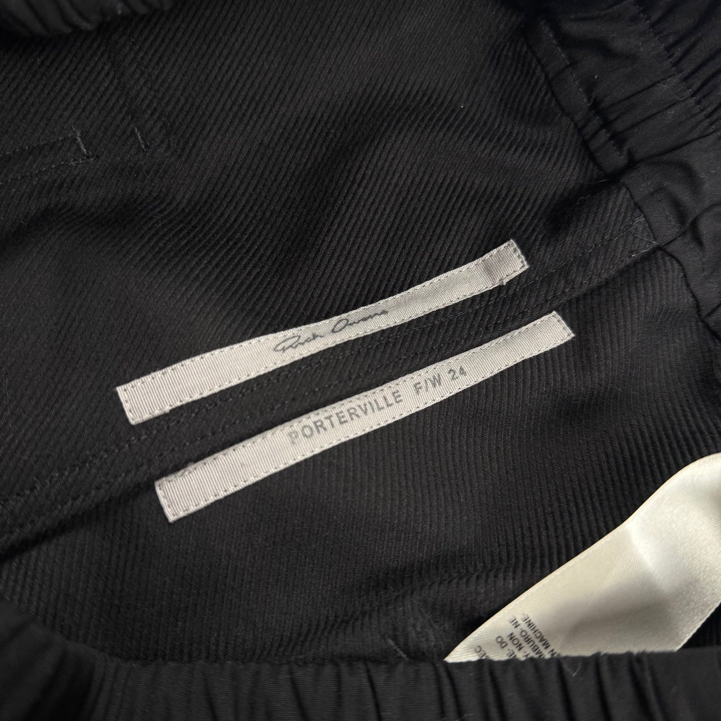 Rick Owens FW24 Porterville Wide Bela ‘Black’ Pants