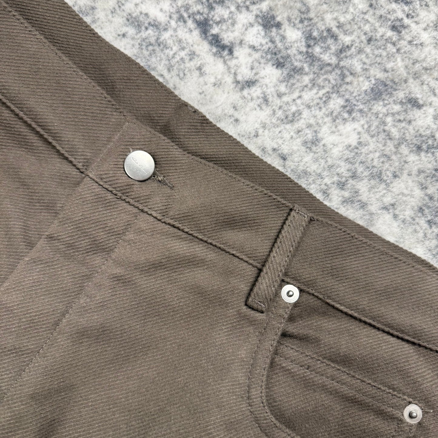 Rick Owens Flared Cotton Twill “Dust” Pants