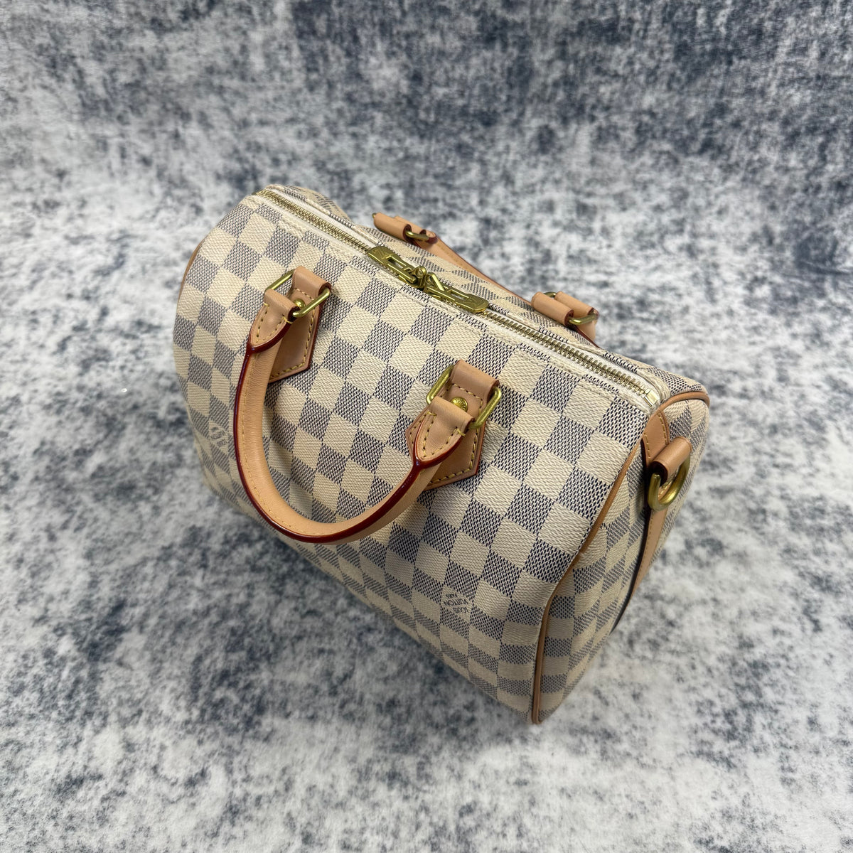 Louis Vuitton Damier Azur Speedy 25 Handbag