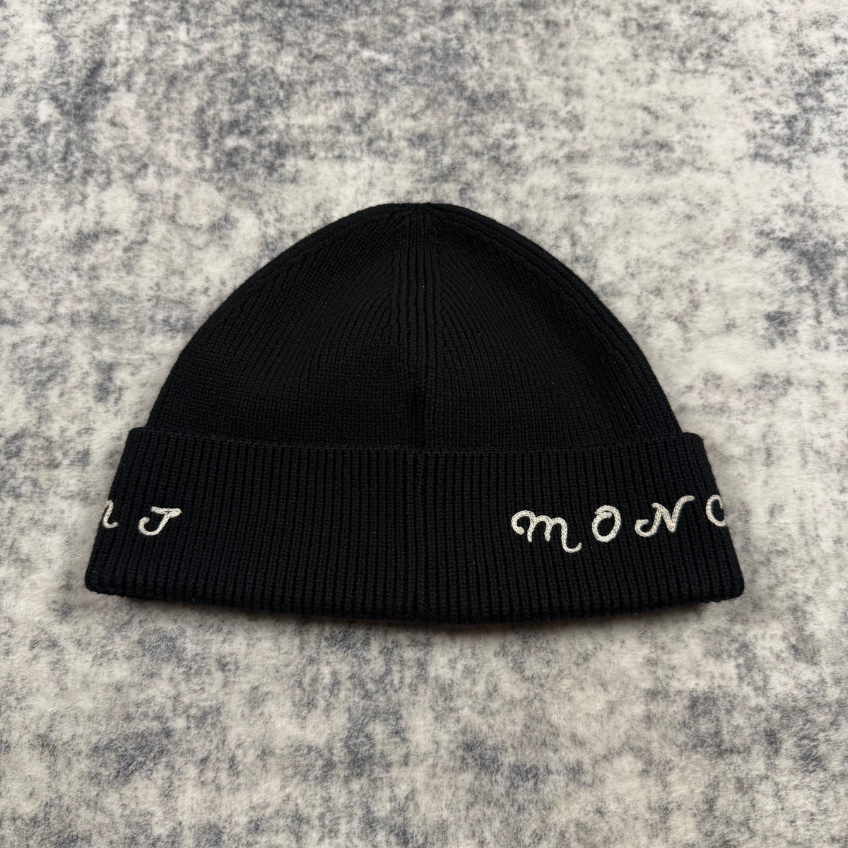 Moncler Genius x Frgmnt Hiroshi Fujiwara Logo Band ‘Black’ Beanie