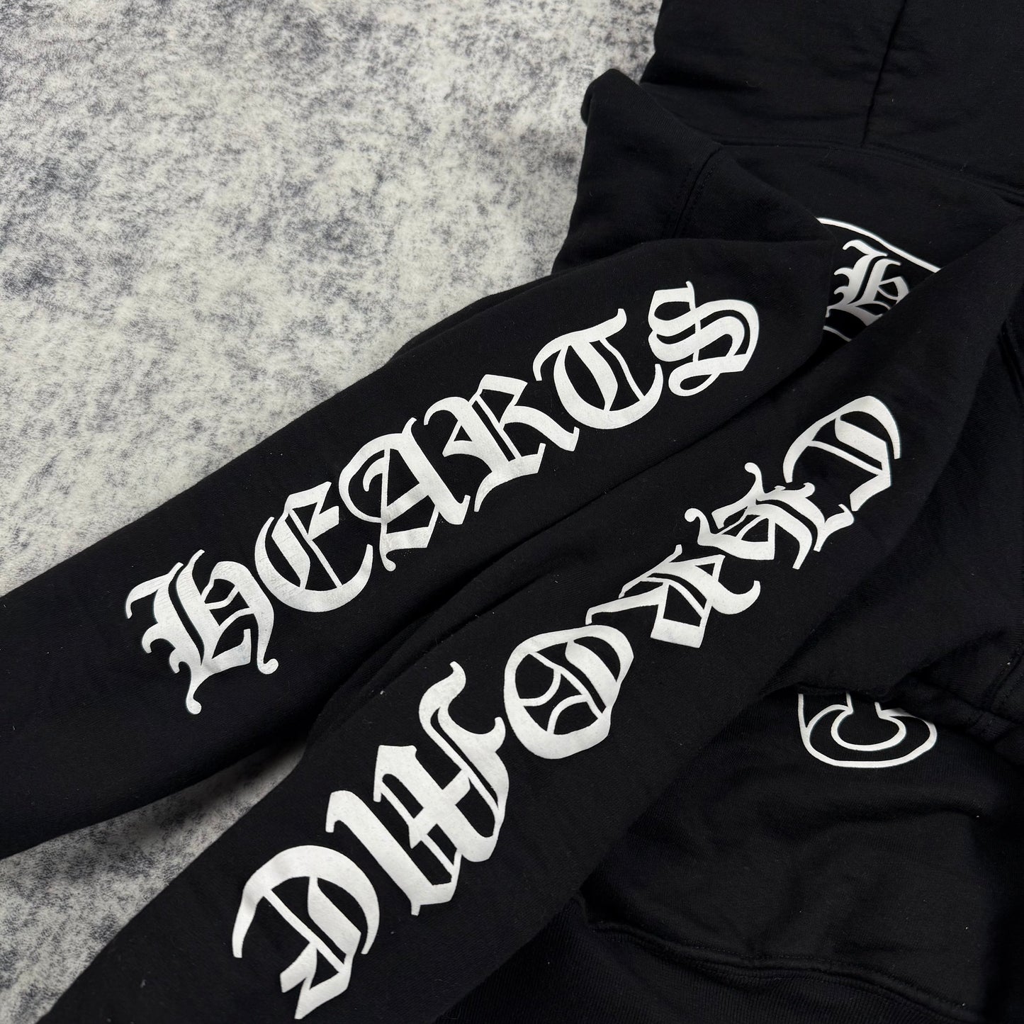 Chrome Hearts Thermal Horseshoe Logo Cropped ‘Black’ Zip Hoodie