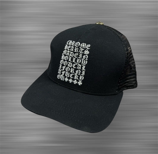 Chrome Hearts Vertical Logo Black Cap