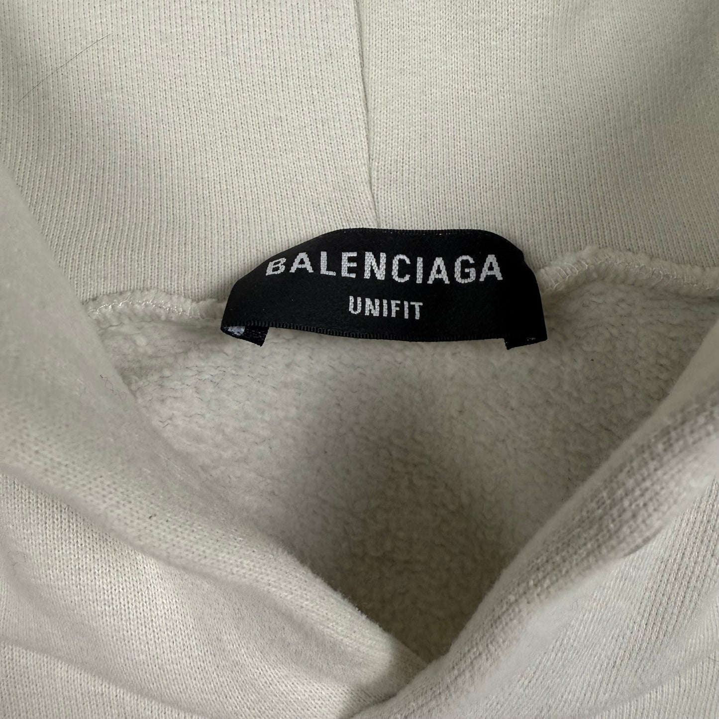 Balenciaga ‘Recycling’ White Pullover Hoodie