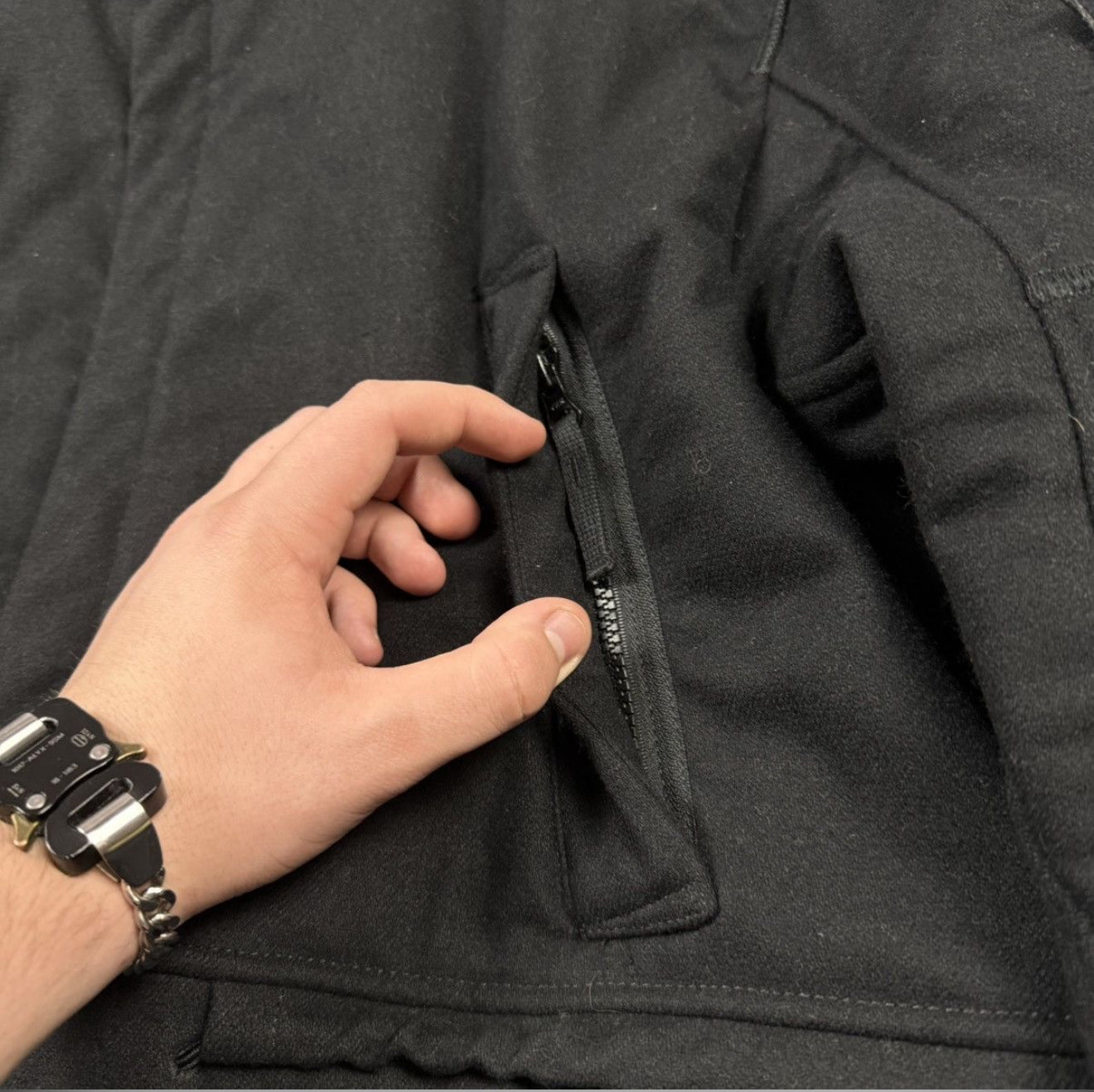 Stone Island 2018 Black Panno 4L Stretch Parka Jacket