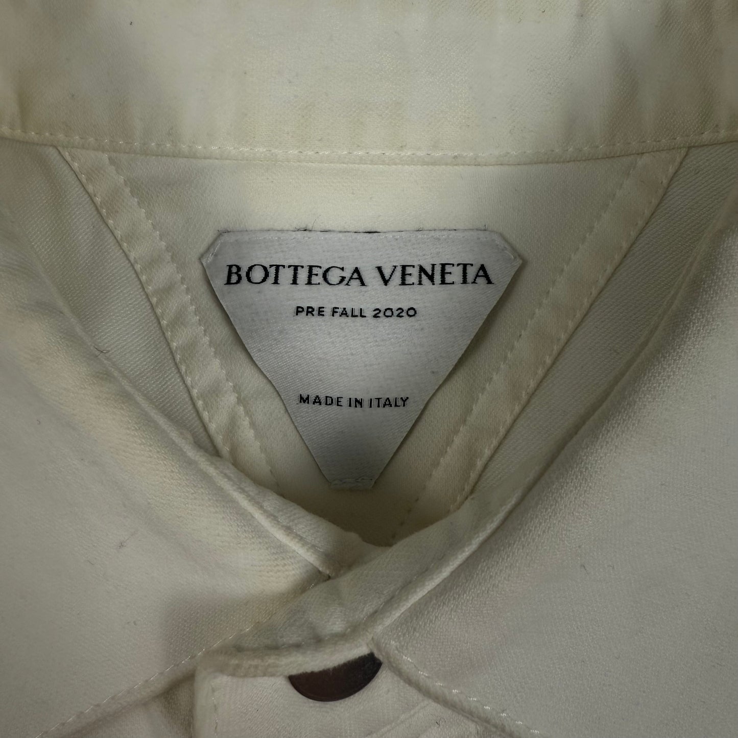 Bottega Veneta Oversized Embellished ‘White’ Button Up Shirt Jacket