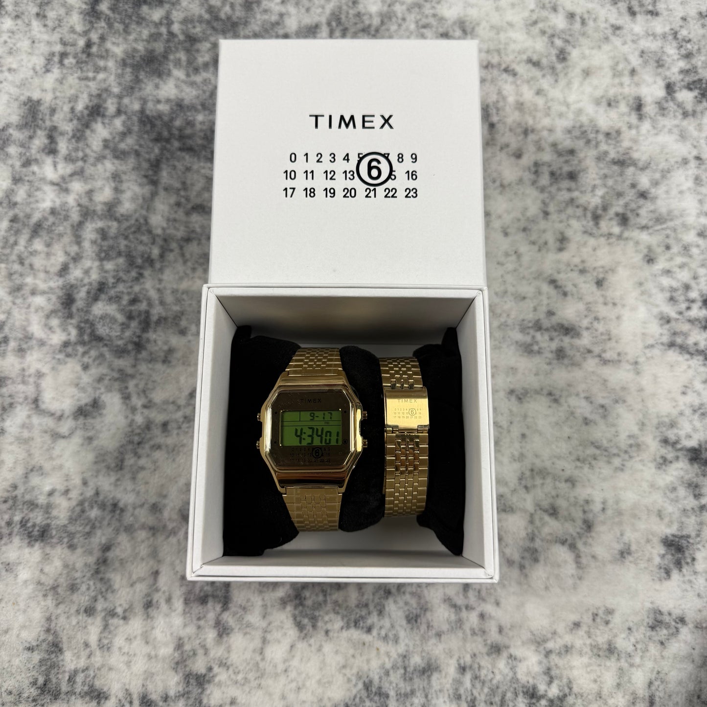 MM6 Maison Margiela x Timex Gold Digital Watch Set