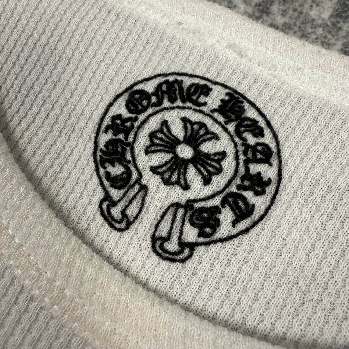 Chrome Hearts Horseshoe Cross Scroll Thermal ‘White’ L/S