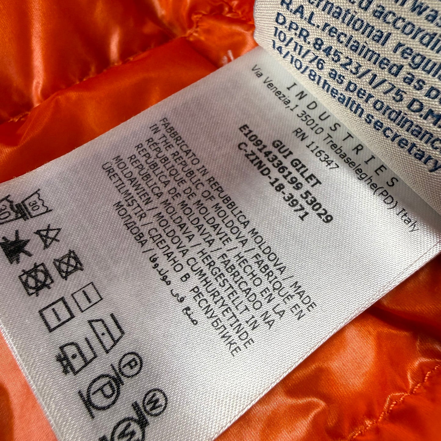 Moncler Gilet Gui ‘Orange’ Puffer Vest