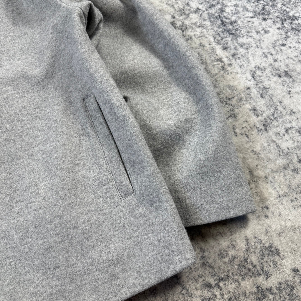 Kith Winter Classics 2024 Felted Jersey Jonah Liner Grey Jacket