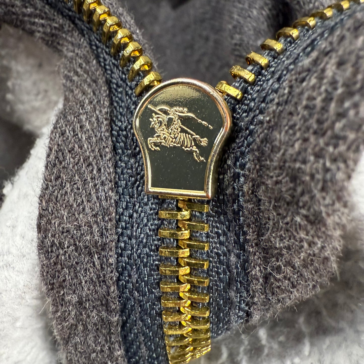 Burberry Nova Check Hood ‘Dark Grey’ Zip-Up Hoodie