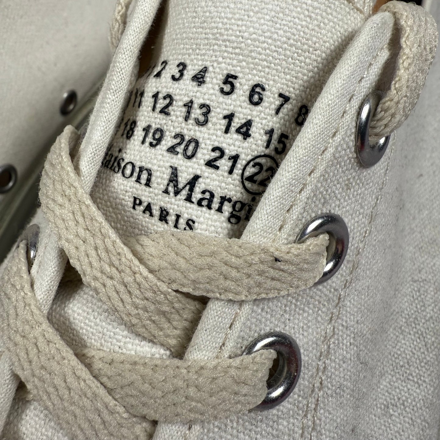 Maison Margiela Canvas Low ‘White’ Tabi Shoes
