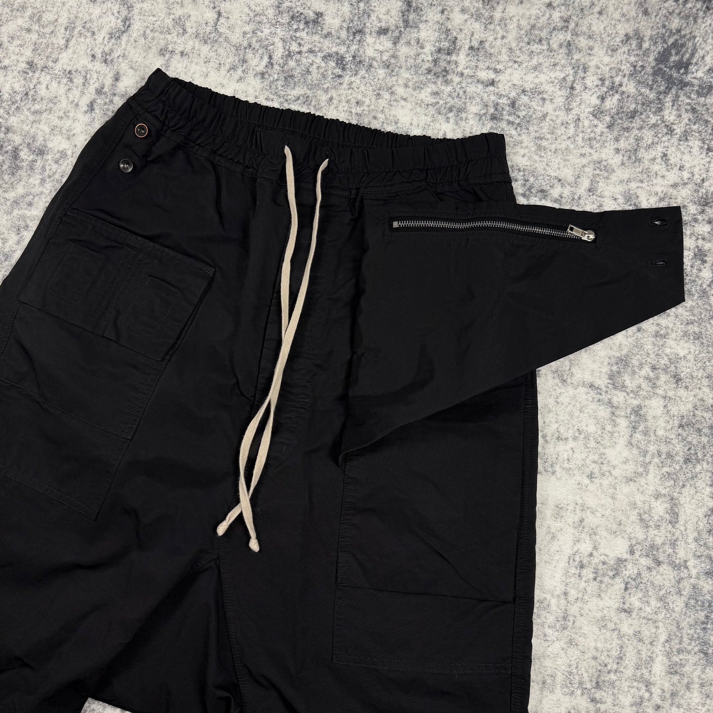 Rick Owens DRKSHDW Memphis Pod ‘Black’ Shorts