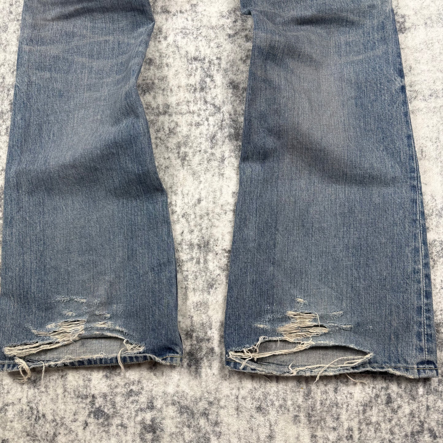 Balenciaga Low-Rise Flared Denim ‘Blue’ Jeans