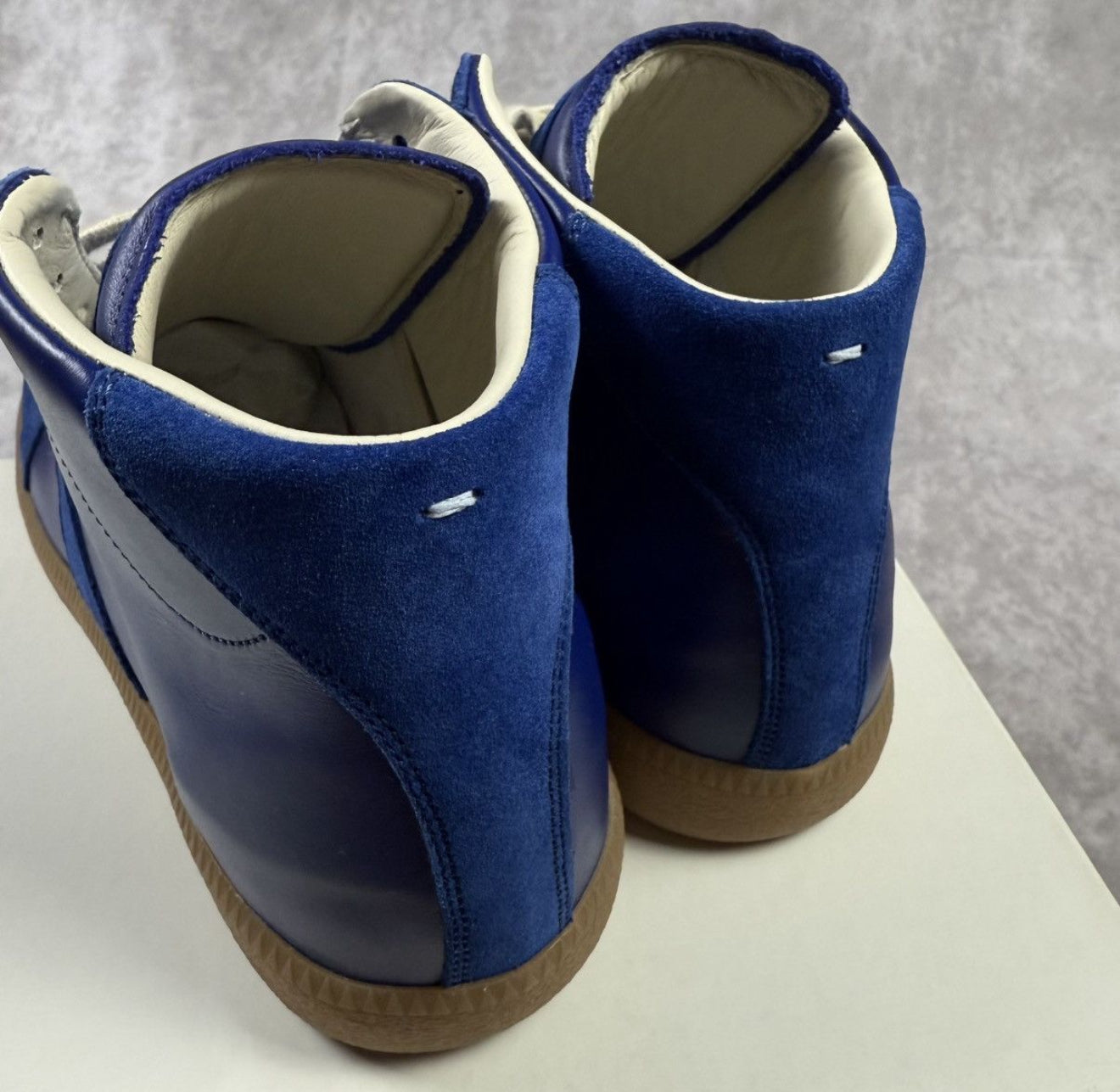 Maison Margiela Replica High - Royal Blue Calf Leather Shoes