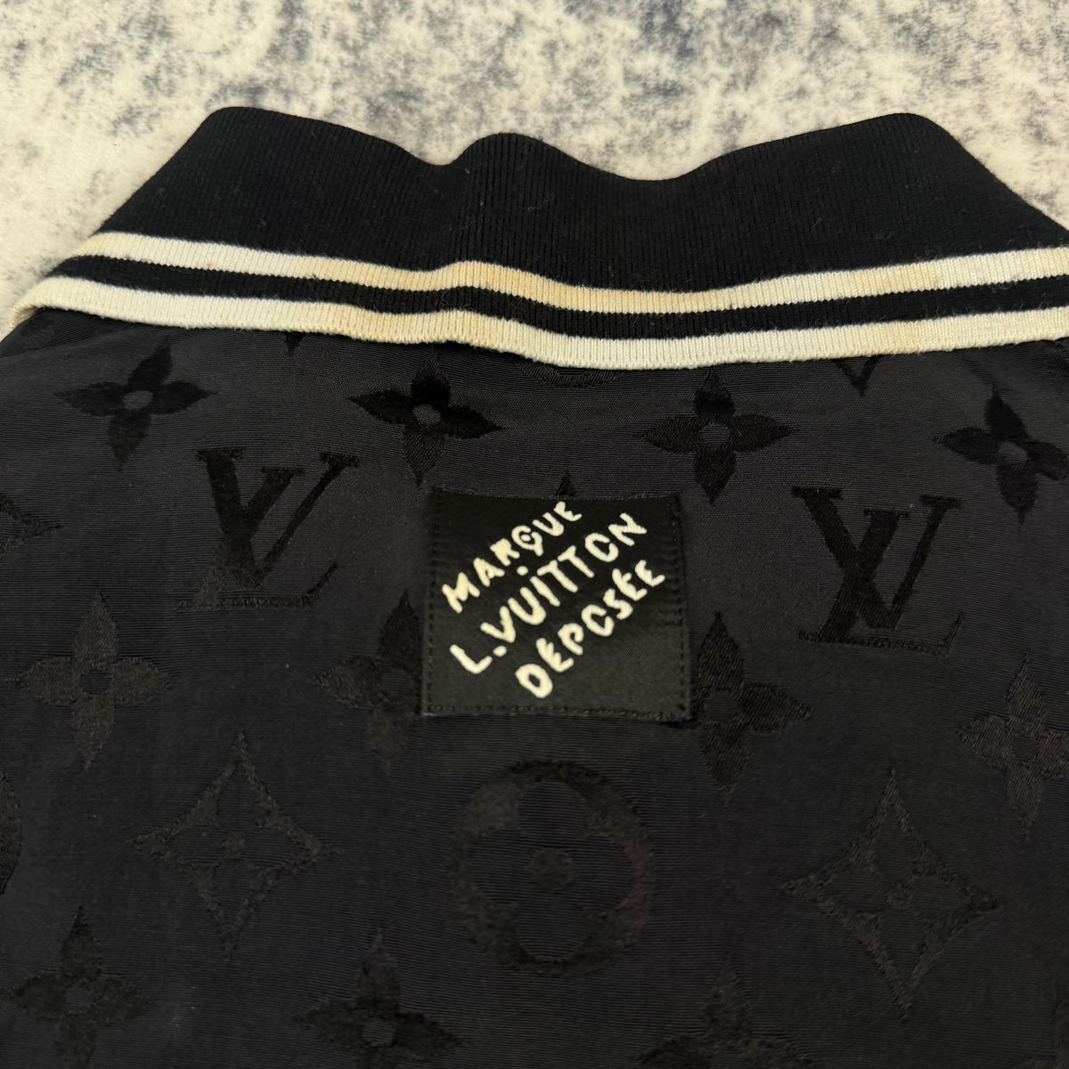 Louis Vuitton Monogram Moire Jacquard Short-Sleeved Silk Shirt