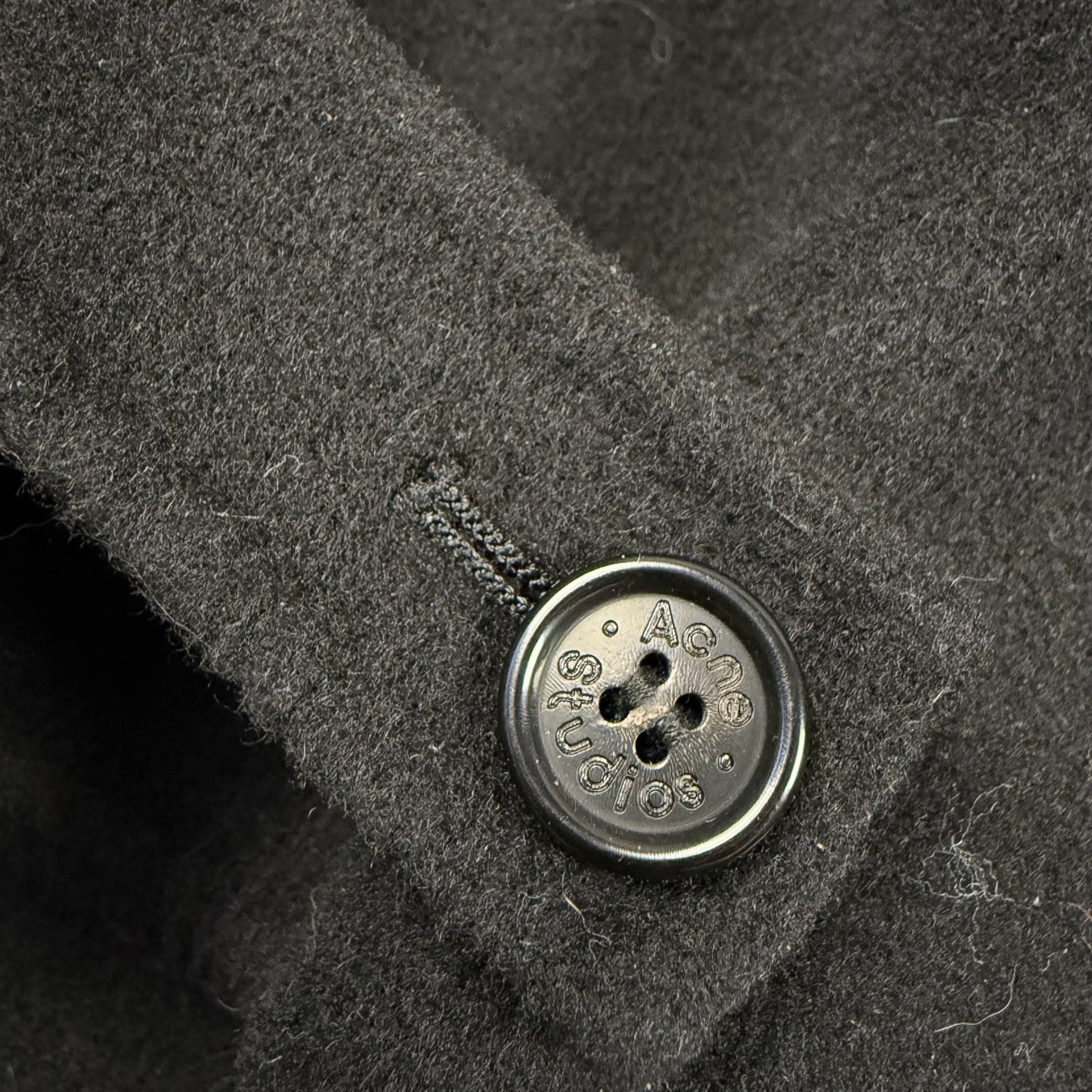 Acne Studios SS22 Doverio Wool ‘Black’ Cropped Jacket