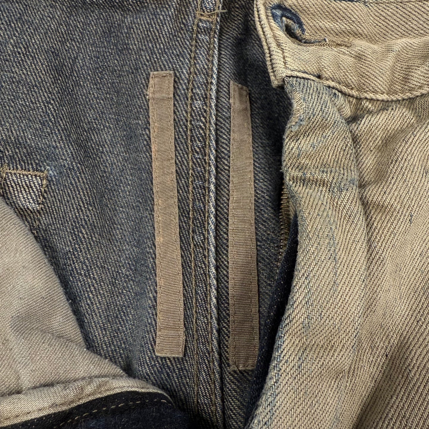 Rick Owens DRKSHW Geth Cut Baggy ‘Mineral Pearl’ Jeans
