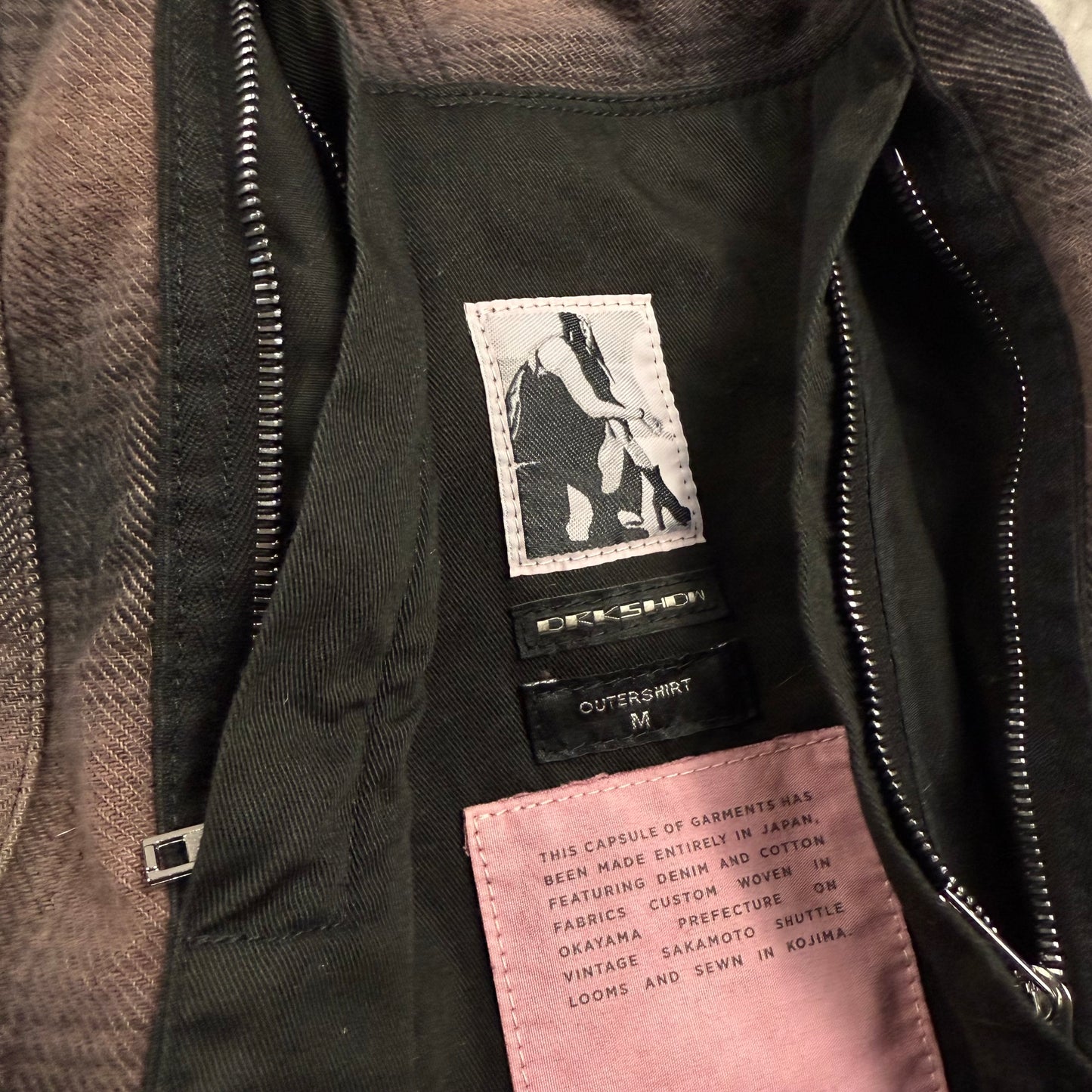 Rick Owens DRKSHDW Plaid ‘Purple’ Outershirt