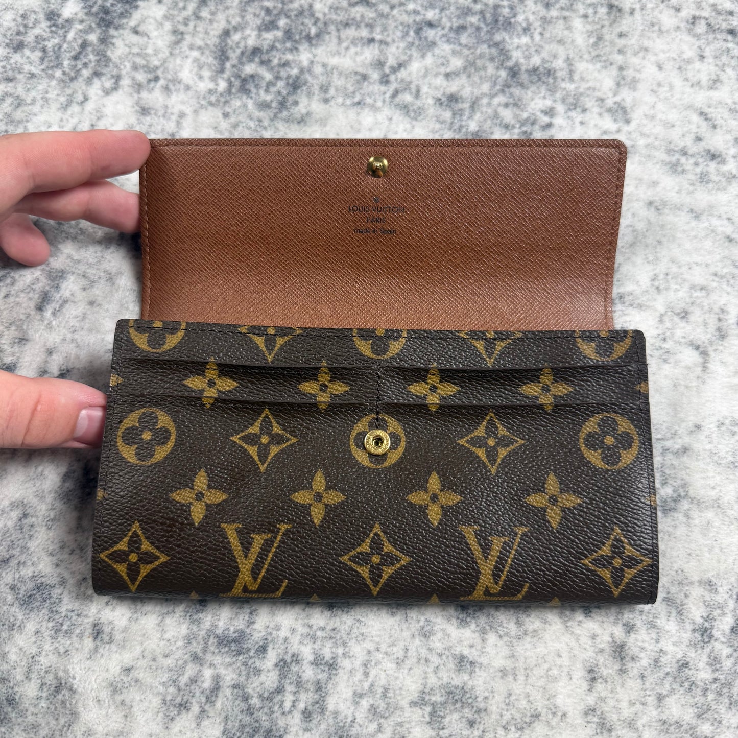 Louis Vuitton Monogram Canvas Sarah Long ʼBrown’ Wallet