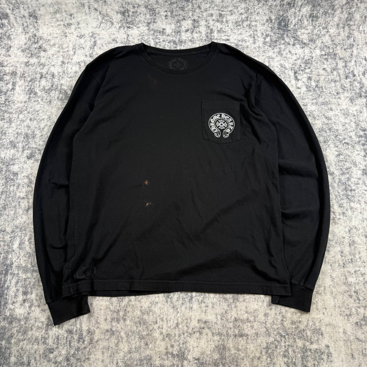 Chrome Hearts Miami Exclusive Horseshoe Floral ‘Black’ Long Sleeve