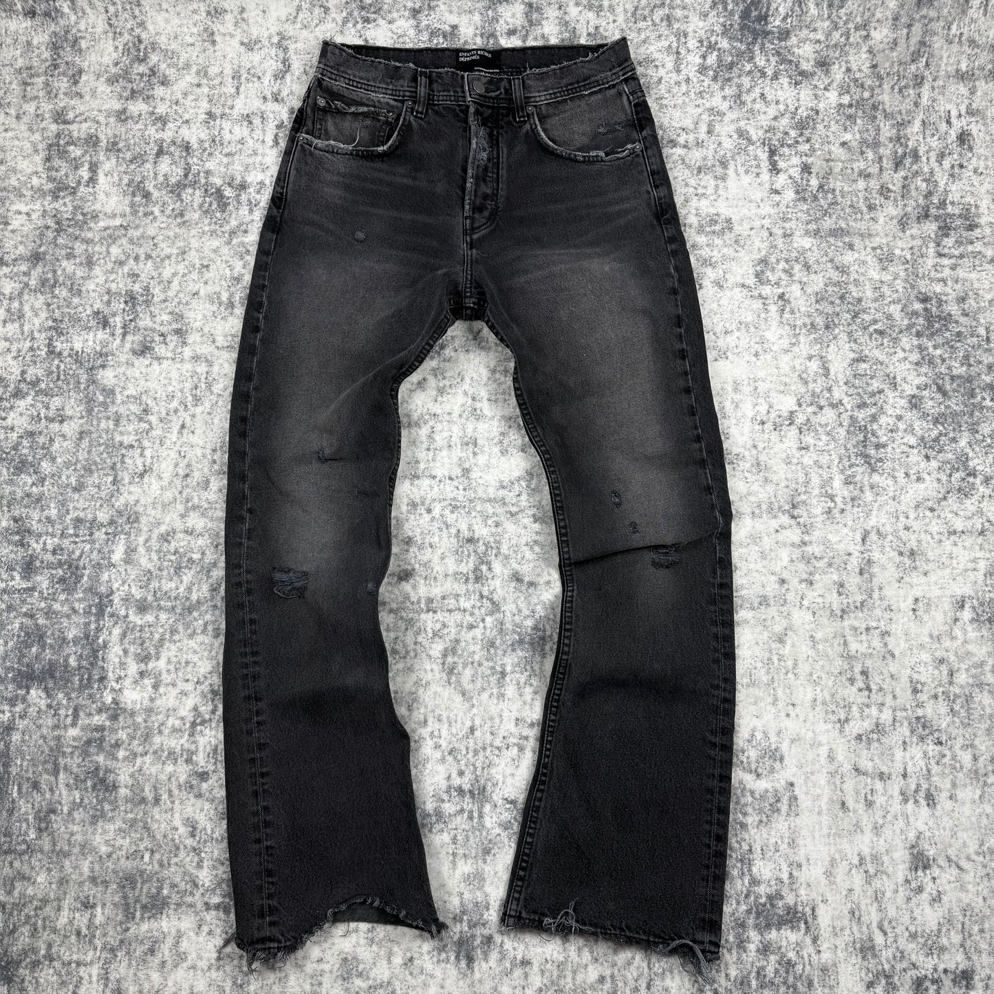 Enfants Riches Déprimés 2023A/W Distressed Burn ‘Black’ Jeans