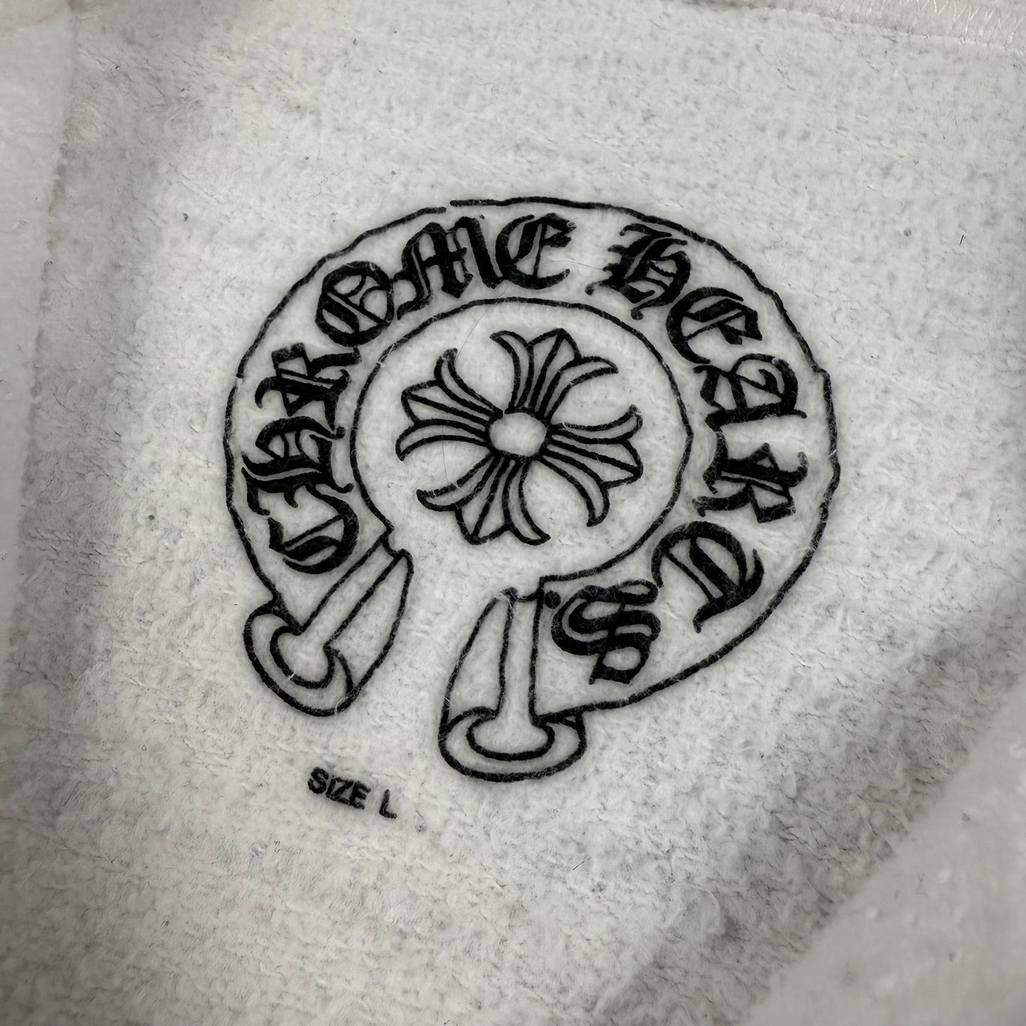 Chrome Hearts Vintage Horseshoe ‘White’ Zip Hoodie