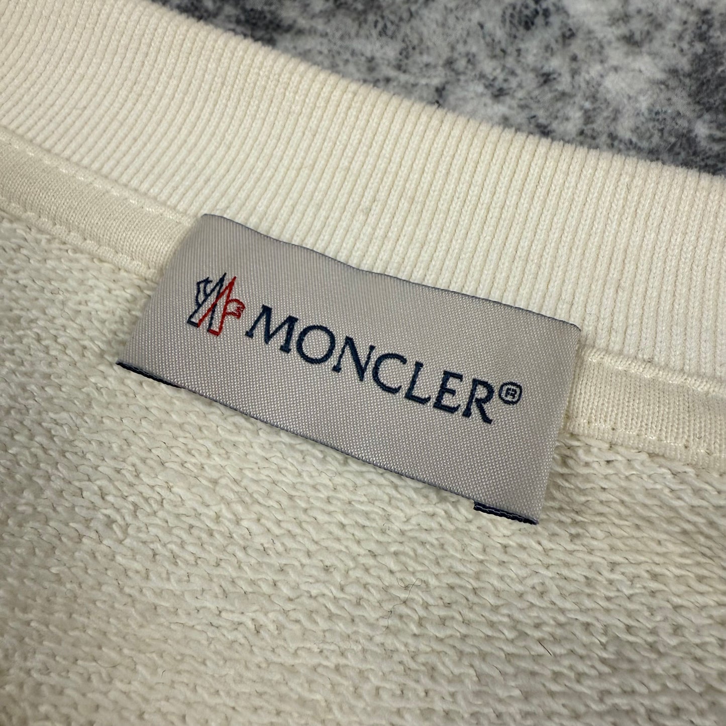 Moncler Embroidered Logo ‘Cream’ Crewneck
