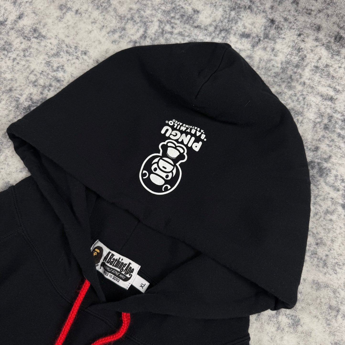 BAPE x Pingu Ape Face Logo ‘Black’ Hoodie